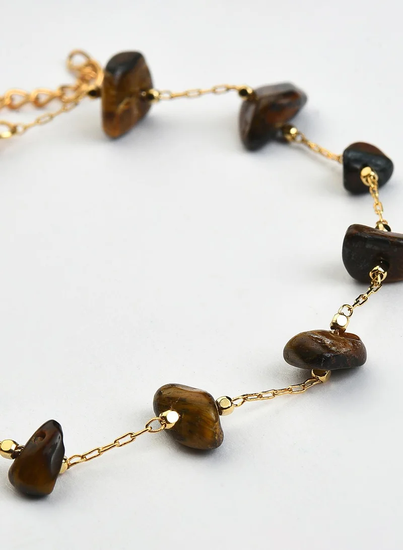 SOHI  Brown Beaded Artificial Anklet Jewellery for Women | Best Price UAE