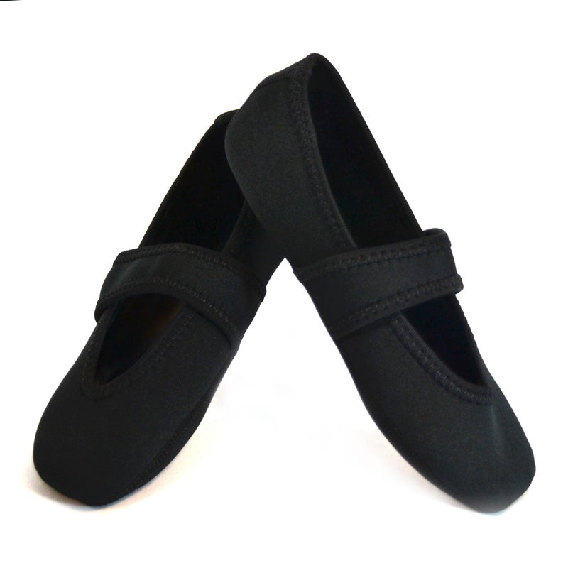 Nufoot Betsy Lou Women's Slippers, Foldable, Flexible Flats, Slipper Socks, Travel Slippers, Exercise Shoe, Dance Shoe, Yoga Socks, House Shoes, Indoor Shoes, Black, X-Large - Image 5