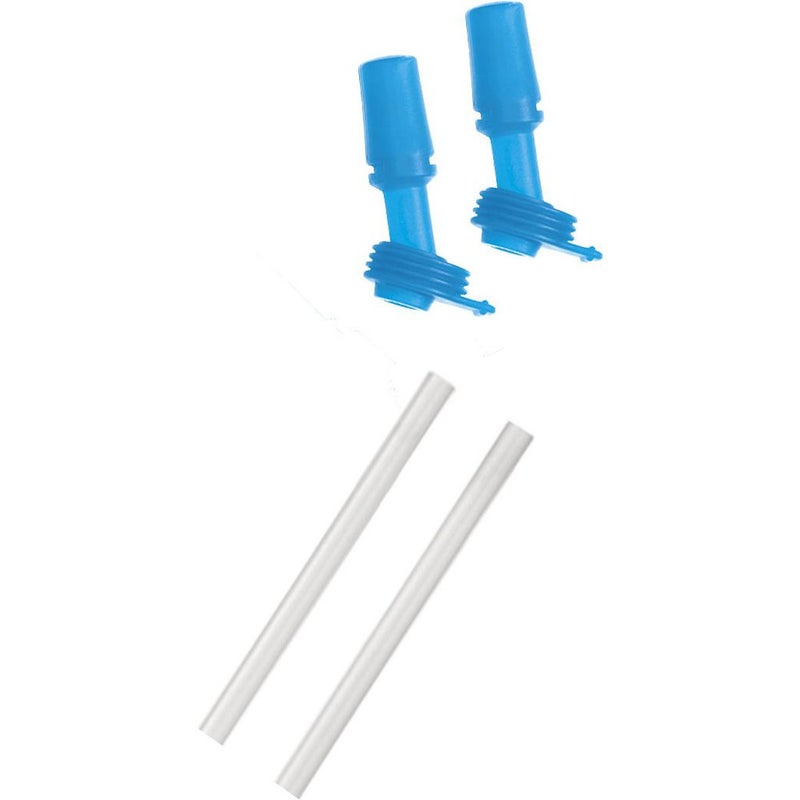 CamelBak eddy Kids Bottle Accessory 2 Bite Valves/2 Straws, Ice Blue - Replacement eddy Kids Bottles