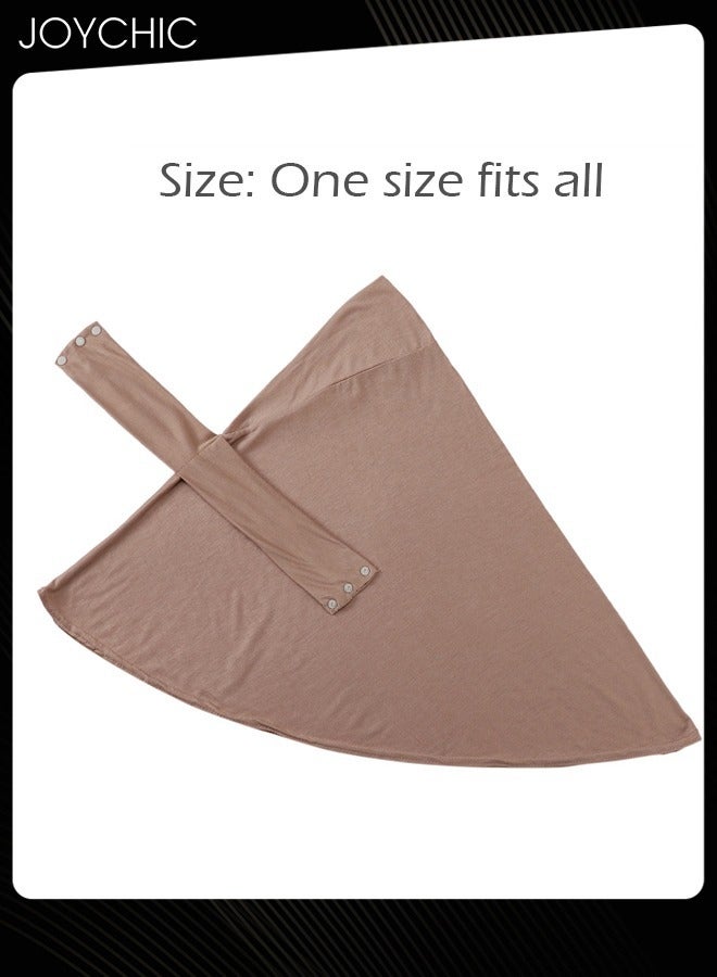 Joychic Instant Hijab for Women, Women's Ninja Hijab Cap Under Scarf Stretch, for Women Solid Color Modal Islamic Muslim Hijab Undercap  - Image 3