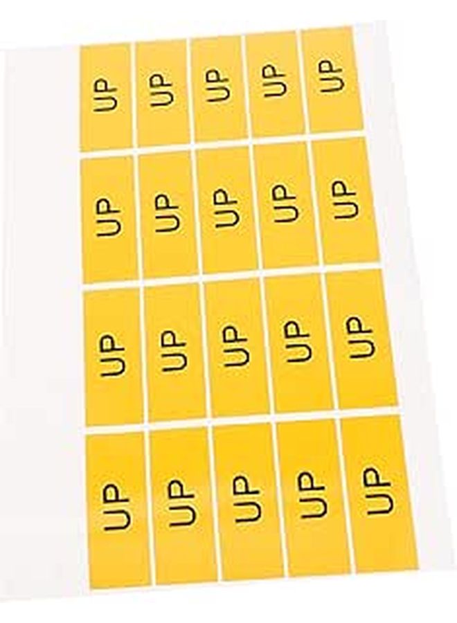 20 Pcs Caution Stickers For Machines Up Down Labels Easy Application No Residue - Image 1