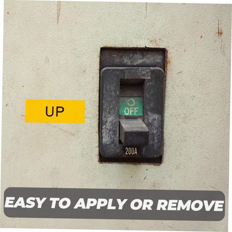 20 Pcs Caution Stickers For Machines Up Down Labels Easy Application No Residue - Image 4