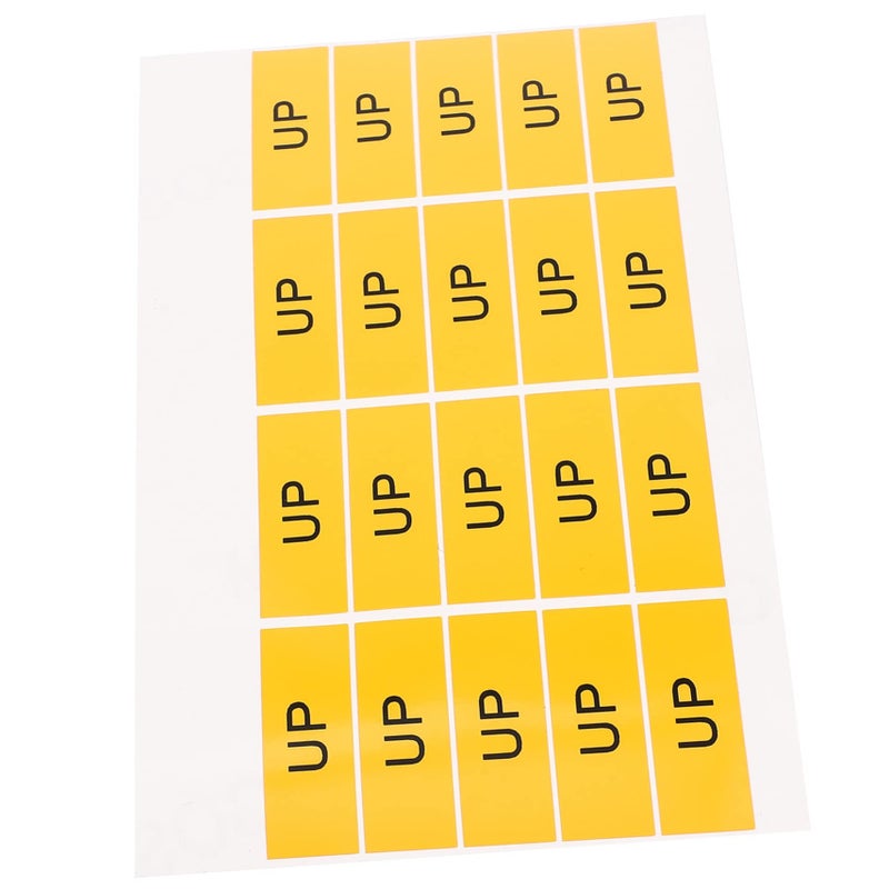 20 Pcs Caution Stickers For Machines Up Down Labels Easy Application No Residue - Image 2