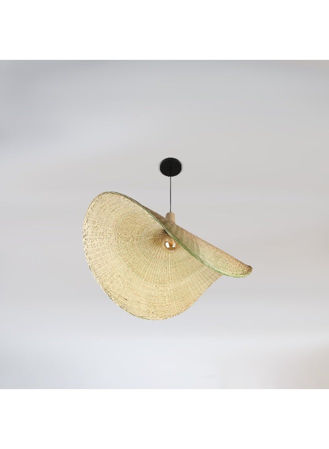 Hummer Single straw hanger E27, diameter 80 cm  - Image 1