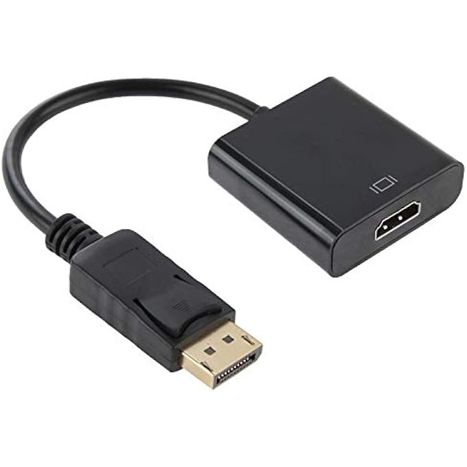 DISPLAYPORT MALE TO HDMI FEMALE VIDEO CABLE ADAPTER, LENGTH: 15CM