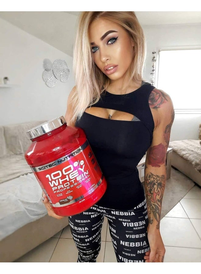 SCITEC NUTRITION 100% بروتين مصل الحليب المحترف مع أحماض أمينية إضافية وإنزيمات هضمية خالي من الجلوتين 2.35 كجم زبدة الفول السوداني - Image 2
