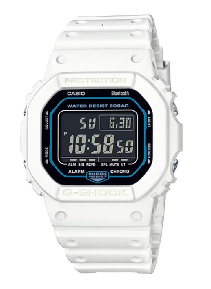 G-SHOCK Casio Unisex Watch- G-SHOCK  Digital science fiction white design Black Dial Resin Band DW-B5600SF-7DR.  - Image 1