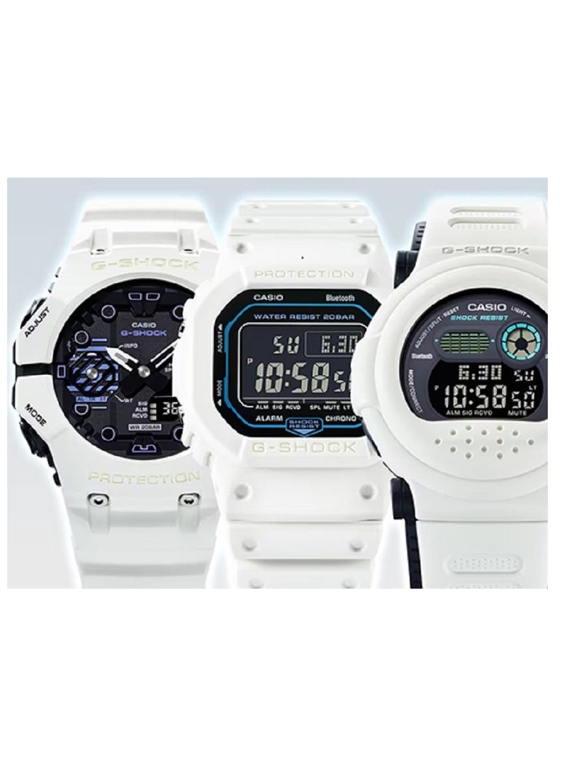 G-SHOCK Casio Unisex Watch- G-SHOCK  Digital science fiction white design Black Dial Resin Band DW-B5600SF-7DR.  - Image 5