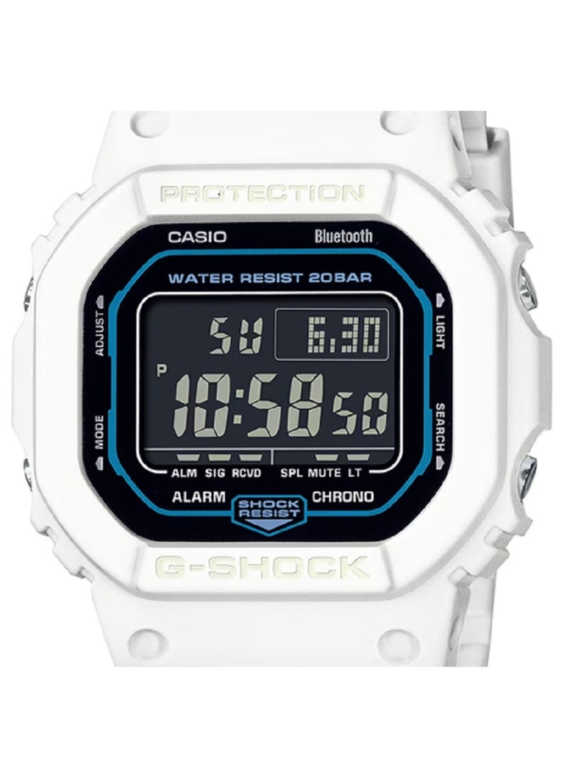 G-SHOCK Casio Unisex Watch- G-SHOCK  Digital science fiction white design Black Dial Resin Band DW-B5600SF-7DR.  - Image 4