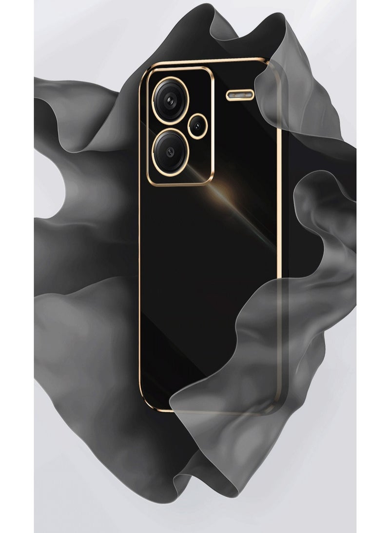 Xiaomi Redmi Note 13 Pro Plus 5G Black Mobile Phone Case Cover, Luxury Plating Soft Back Cover, Raised Full Camera Protection - Image 2