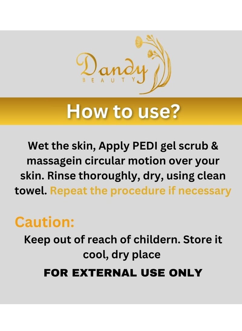 Dandy Beauty Body Scrub Gold - 500ml Exfoliates and remove dead skin cells to visibly radiant smooth skin - Image 2