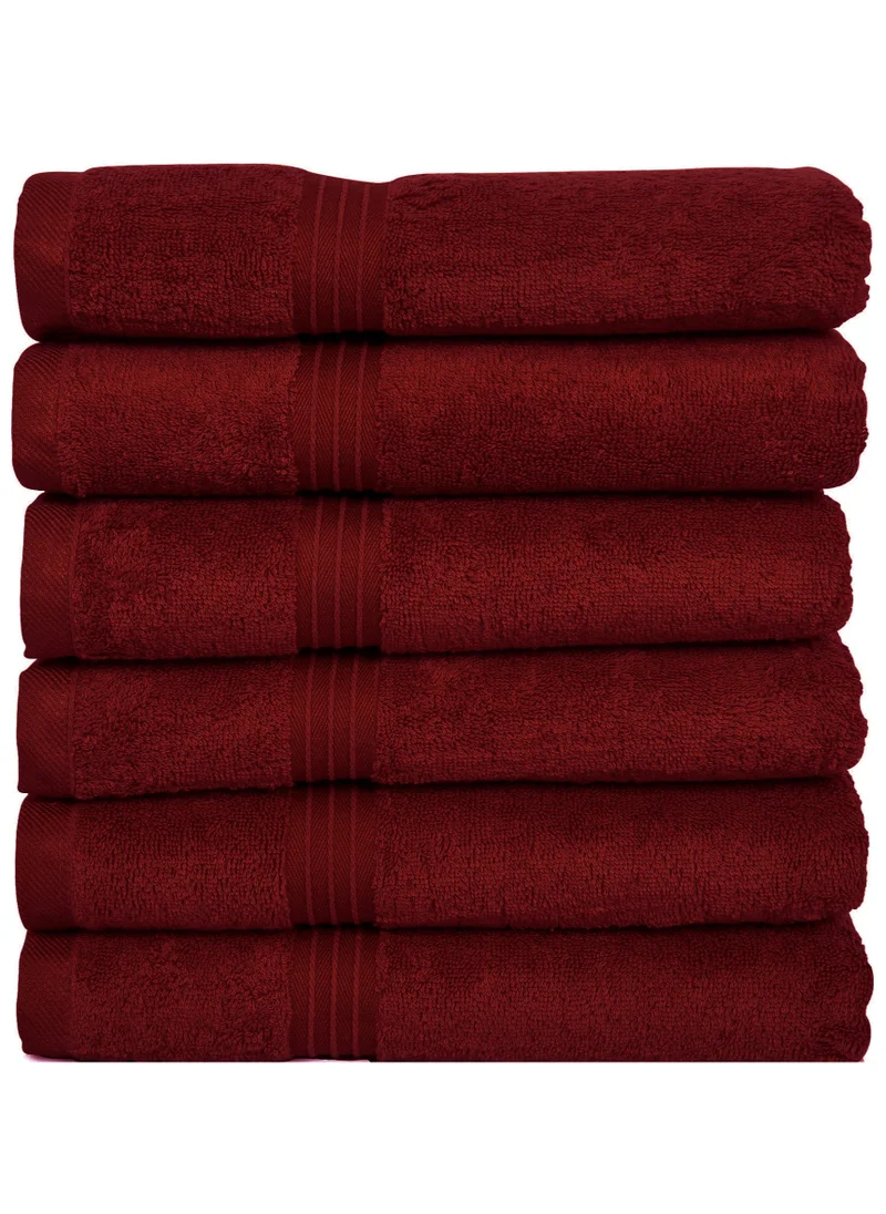 بليس كاسا Bliss Casa - Large Hand Towels (6 Pack, 50 x 100 cm) - 100% Combed Cotton - Premium Quality, Ultra Soft and Highly Absorbent, Hotel & Spa Quality Hand Towels