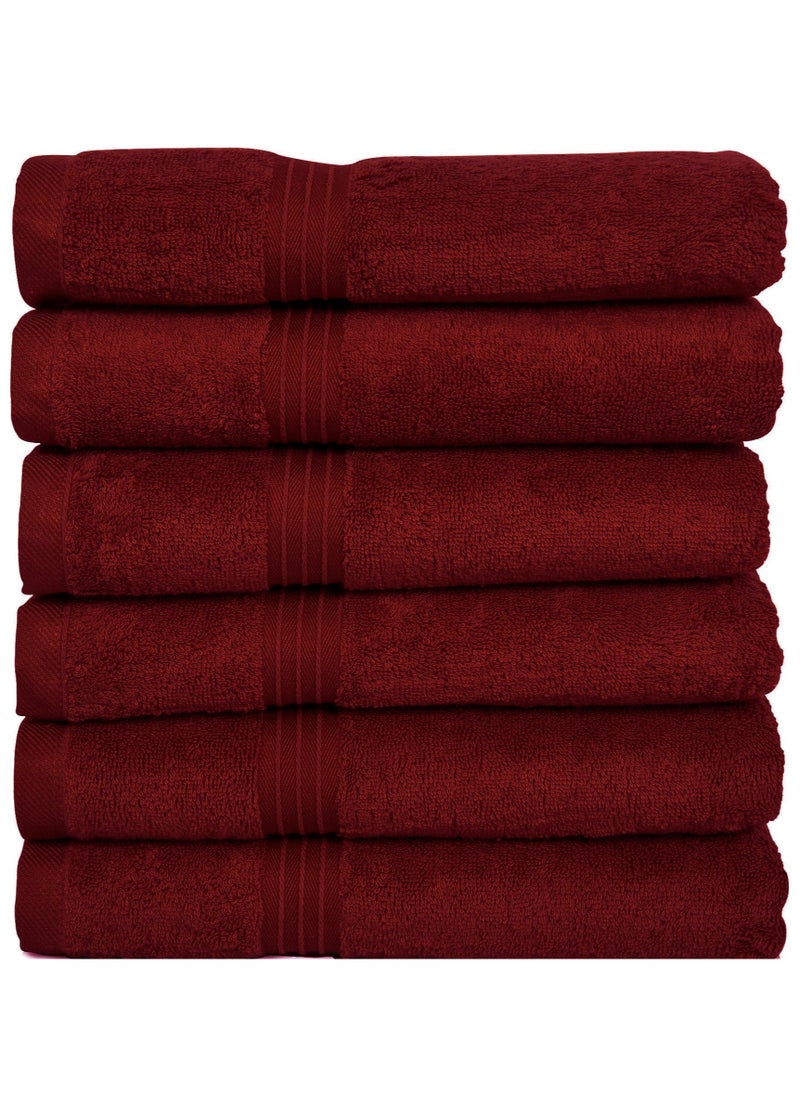 Bliss Casa - Large Hand Towels (6 Pack, 50 x 100 cm) - 100% Combed Cotton - Premium Quality, Ultra Soft and Highly Absorbent, Hotel & Spa Quality Hand Towels - Image 2