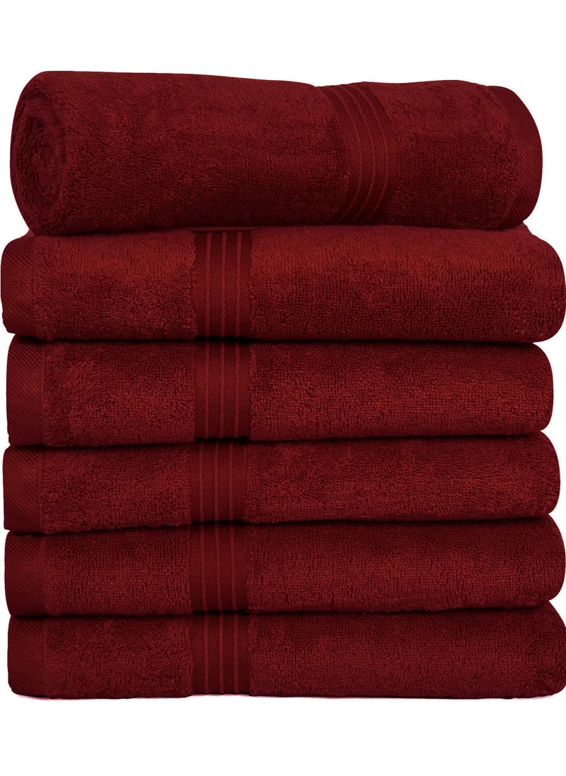 بليس كاسا Bliss Casa - Large Hand Towels (6 Pack, 50 x 100 cm) - 100% Combed Cotton - Premium Quality, Ultra Soft and Highly Absorbent, Hotel & Spa Quality Hand Towels