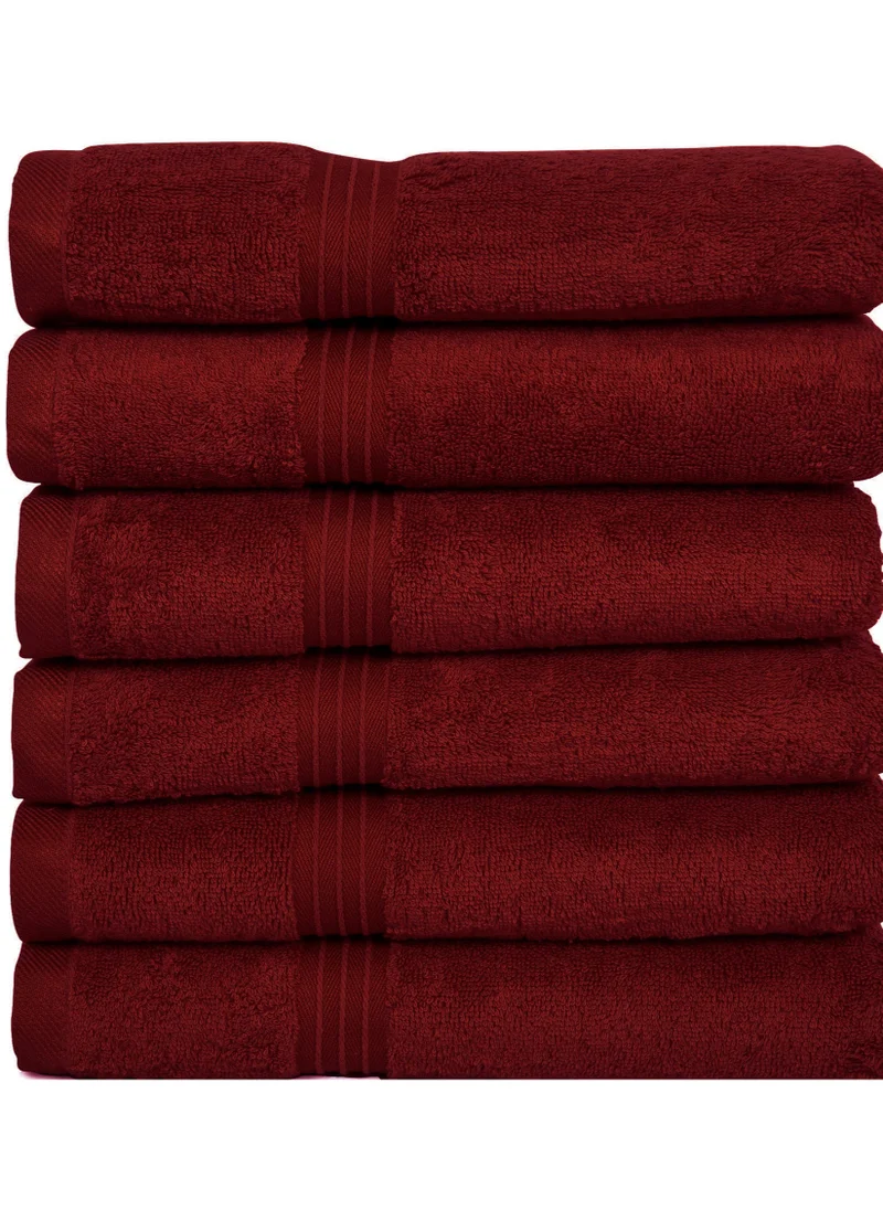 Bliss Casa Bliss Casa - Large Hand Towels (6 Pack, 50 x 100 cm) - 100% Combed Cotton - Premium Quality, Ultra Soft and Highly Absorbent, Hotel & Spa Quality Hand Towels