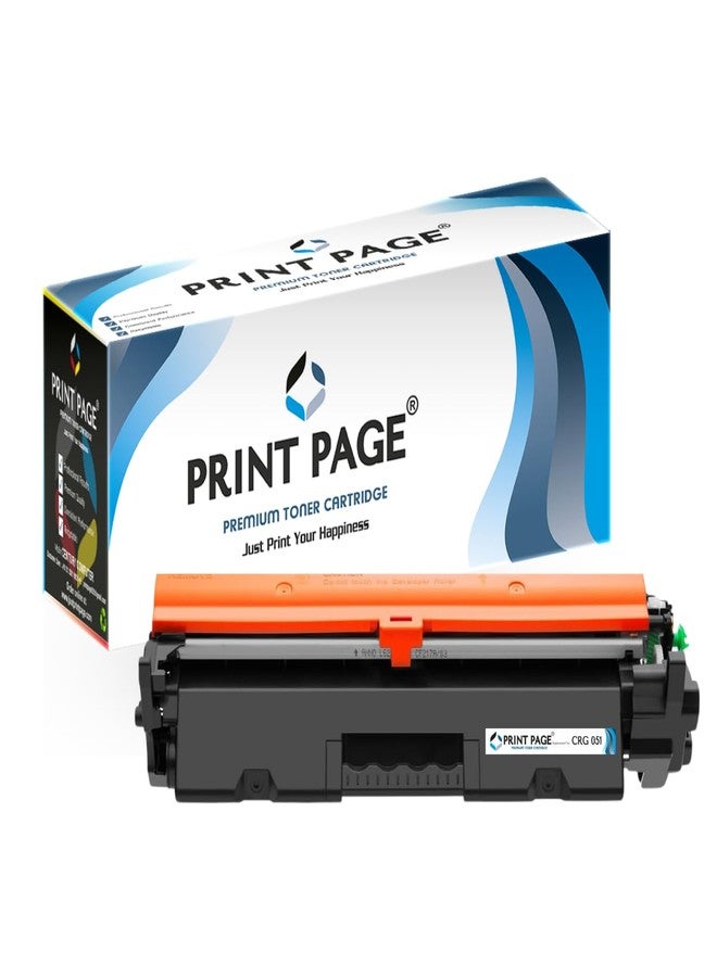 Print Page CRG 051 Toner Cartridge Compatible for Printers LBP160, LBP161Dn, LBP162Dw, MF261D, MF264Dw, MF266Dn, MF267Dw, MF269Dw (1 pcs) - Image 1