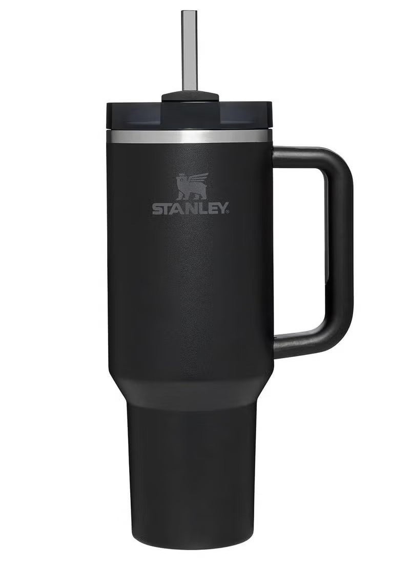 Stanley - Stanley Quencher H2.0 FlowState Stainless Steel Vacuum Insulated Tumbler with Lid and Straw for Water, Iced Tea or Coffee, Smoothie and More, Black,40 oz - Image 1