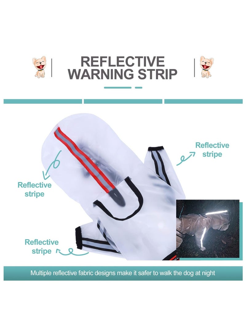 Green Tiger Clear Dog Rain Coats, Waterproof Dog Raincoat, Rain Jacket Raincoat, Adjustable Reflective Lightweight Pet Rain Clothes, Dog Hooded Slicker Poncho fit for Large Dogs (3XL) - Image 5