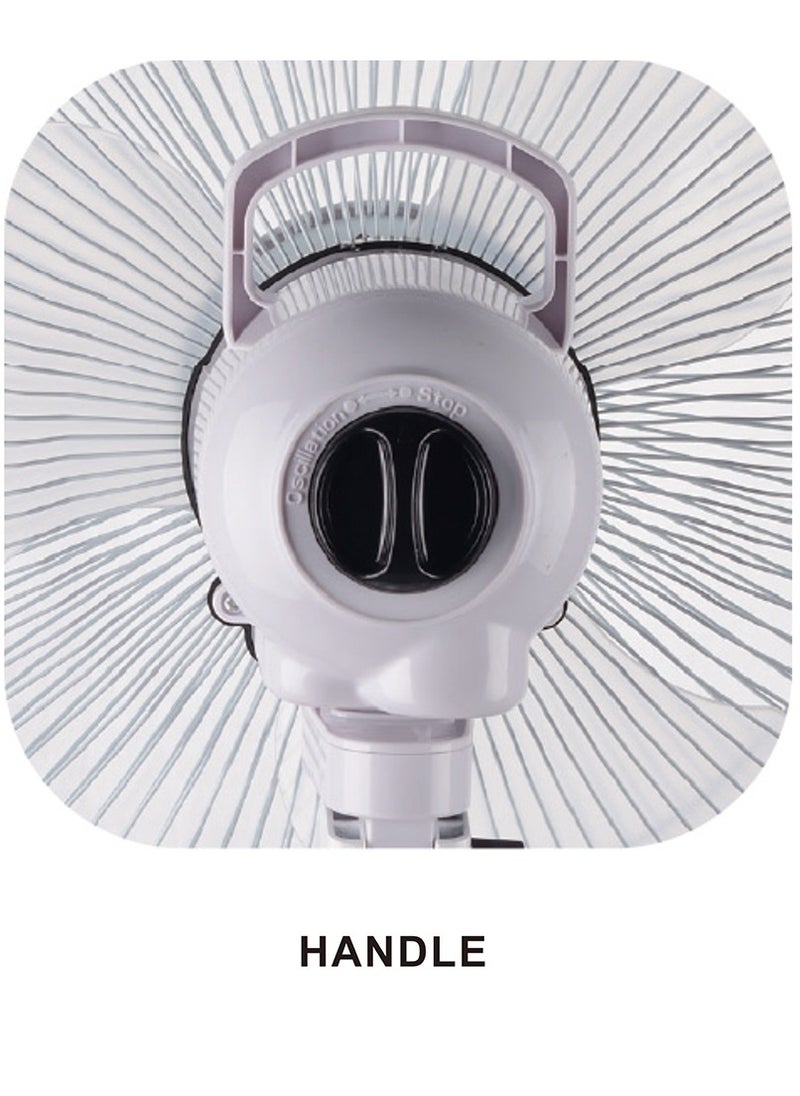 Stargold - 5-Blade Rechargeable AC/DC Oscillating Fan With Bright LED Light - Image 1