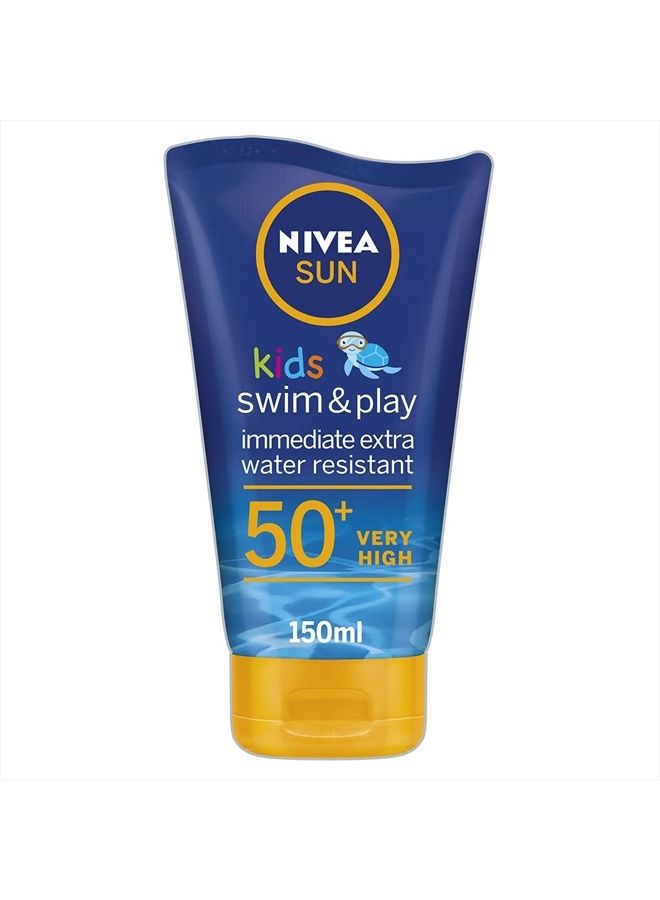 Nivea Sun Kids Swim & Play Sun Lotion Spf50+ 150 Ml - Image 1