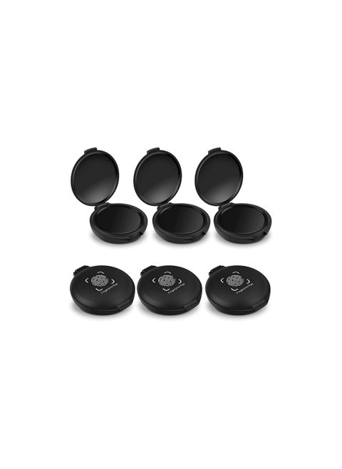 Fingerprint Ink Pads, Thumbprint Ink Pad for Notary Supplies Identification Security Id Fingerprint Cards Fingerprint Black, Without Fading for Office Workers and Business Owners(6 Pack)