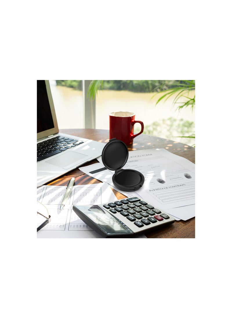 Fingerprint Ink Pads, Thumbprint Ink Pad for Notary Supplies Identification Security Id Fingerprint Cards Fingerprint Black, Without Fading for Office Workers and Business Owners(6 Pack)