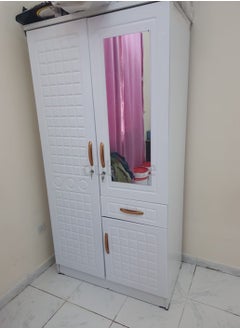 2 Door Wooden Wardrobe Cabinet Cupboard Engineered Wood Perfect Modern Stylish Heavy Duty With Mirror With 1 Drawer - White - pzsku/Z58E70A2E3A3FE5BD83FDZ/45/_/1729859999/4af7660d-df5c-43a4-adec-b941ef635d9b