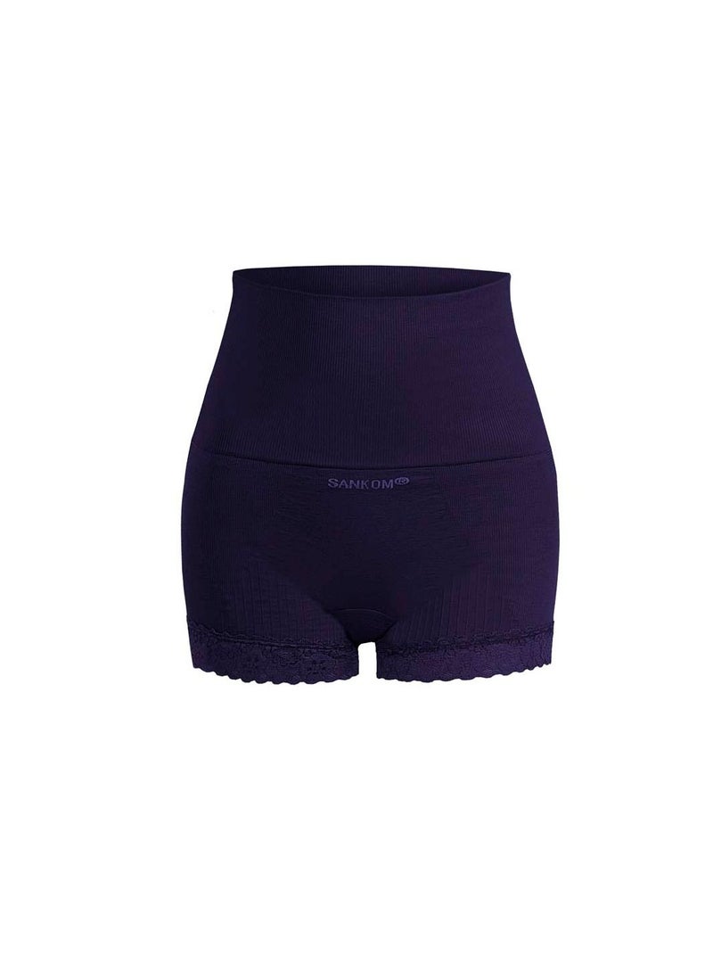 SANKOM Product Title: SANKOM Patent Classic Briefs for Women, Blue, L/XL | High-Waist Shapewear with Tummy Control & Back Support | Seamless, Breathable & Comfortable Everyday Wear - Image 1