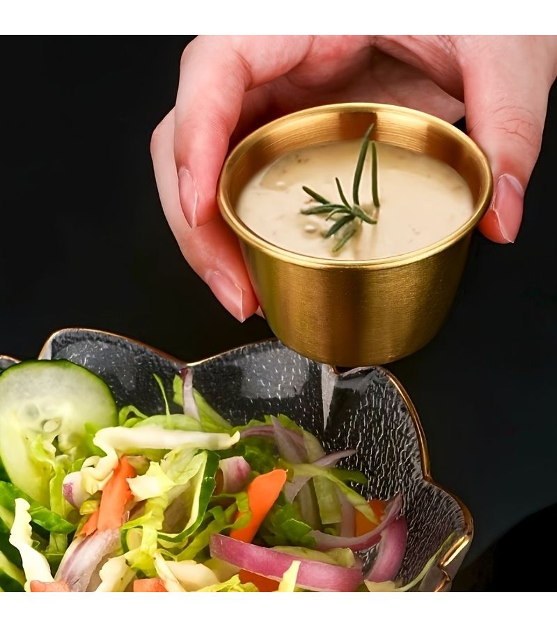 Stainless Steel Seasoning Dishes 12pcs Silvery For Sauce Household Kitchen - Image 5