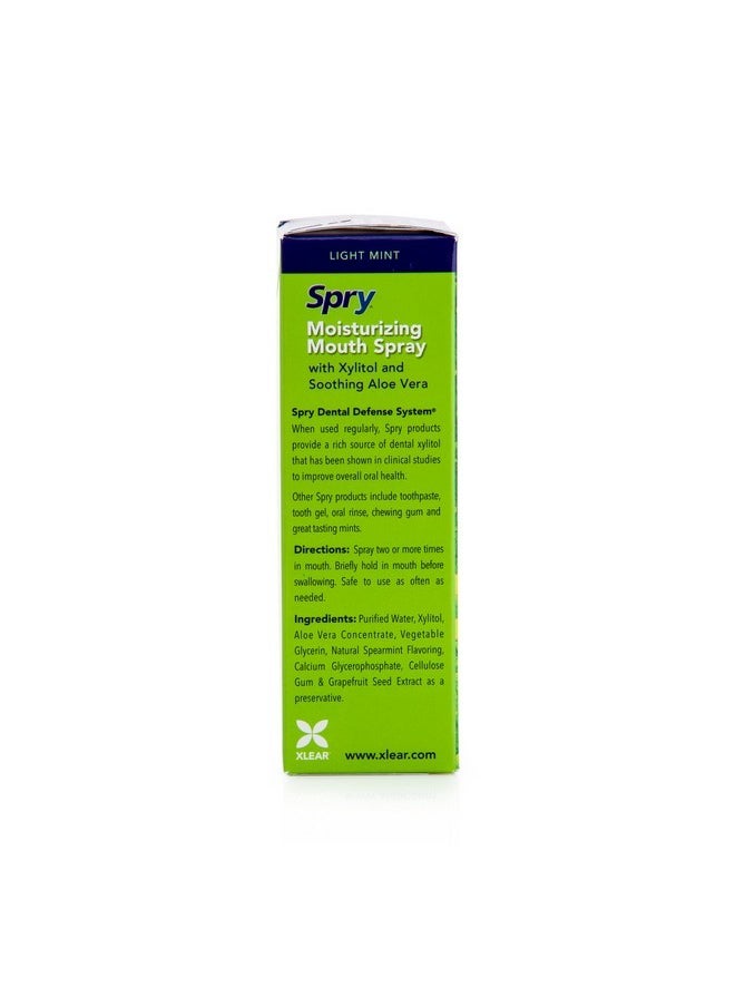 Spry Spry Xylitol Moisturizing Bad Breath Mouth Spray, Bad Breath Treatment Oral Breath Spray with Natural Spearmint, 4.5 fl.oz (Pack of 1)  - Image 4