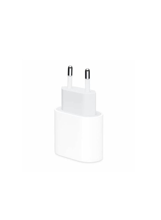 20W USB C Dual Plug Power Adapter White