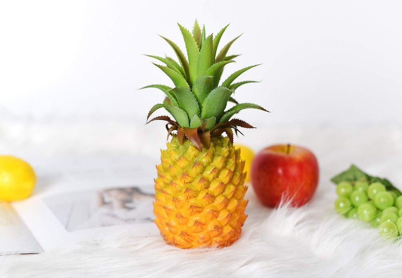 Lvydec Artificial Pineapple, Realistic Artificial Fruit Fake Pineapple for Home Cabinet Table Party Decoration (8.2") - Image 3