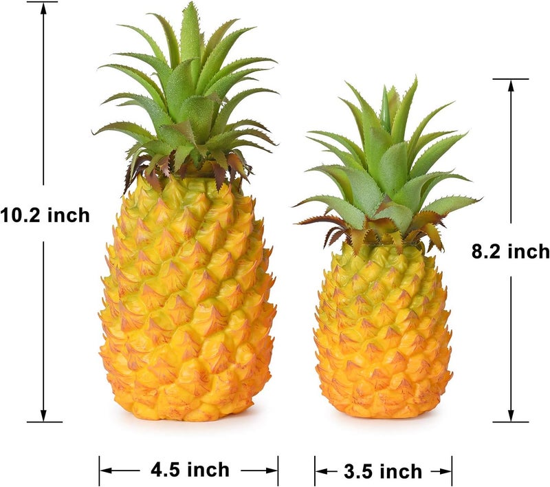 Lvydec Artificial Pineapple, Realistic Artificial Fruit Fake Pineapple for Home Cabinet Table Party Decoration (8.2") - Image 4