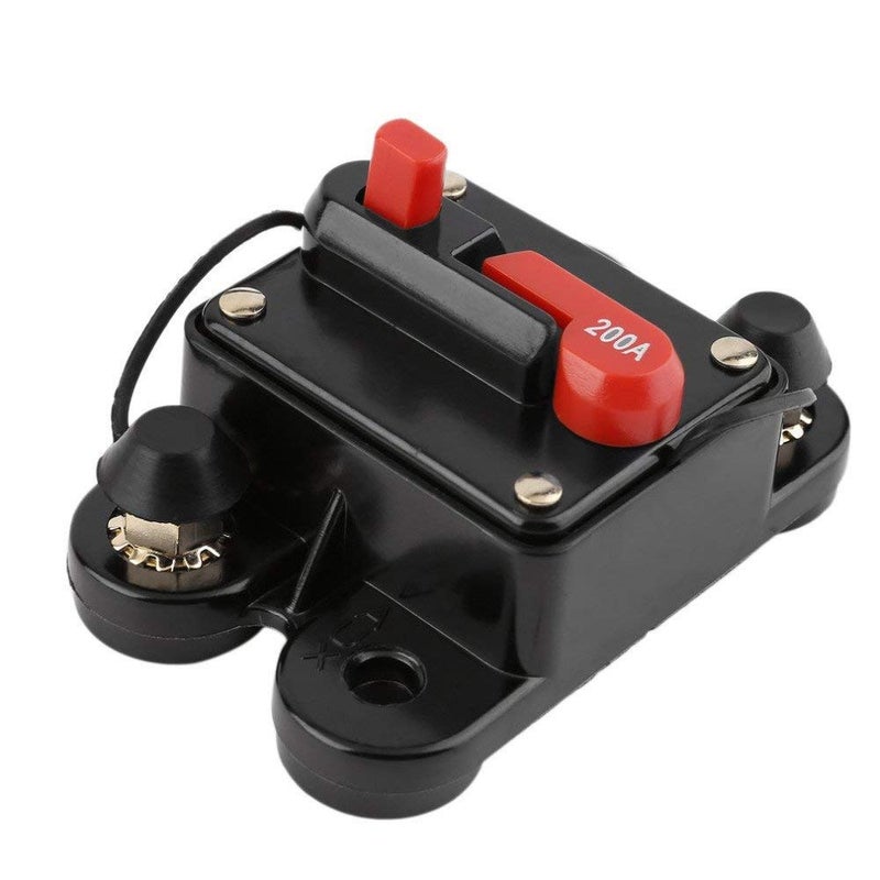 ANJOSHI Circuit Breaker 200amp 50A-300A with Manual Reset Home Solar System Fuse Holder for Car Audio and Amps Protection 12V-24V DC Reset Fuse Inverter Replace Fuses - Image 1