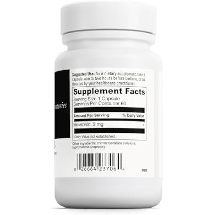 Davinci Labs Melatonin-3 - Sleep Supplement & Antioxidant & Immunity Support with 3 mg Melatonin* - Vegetarian - Gluten Free - 60 Capsules - Image 2
