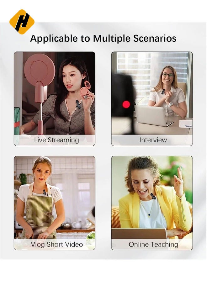 HuHa Wireless Lavalier Microphone for USB C Smartphone, Plug and Play Mini Mic for YouTube TikTok Live Streaming Gaming K Song Recording Auto Noise Reduction (USB C 1) - Image 4