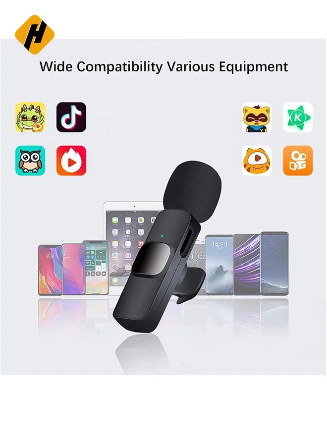 HuHa Wireless Lavalier Microphone for USB C Smartphone, Plug and Play Mini Mic for YouTube TikTok Live Streaming Gaming K Song Recording Auto Noise Reduction (USB C 1) - Image 5