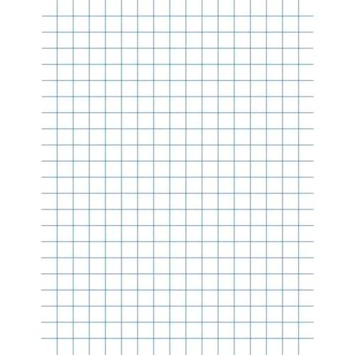 School Smart أوراق الرسم المدرسية الذكية - 8-1/2 × 11 ، 1/4 قاعدة ، وجهان - عبوة من 500 ، أبيض - Image 1