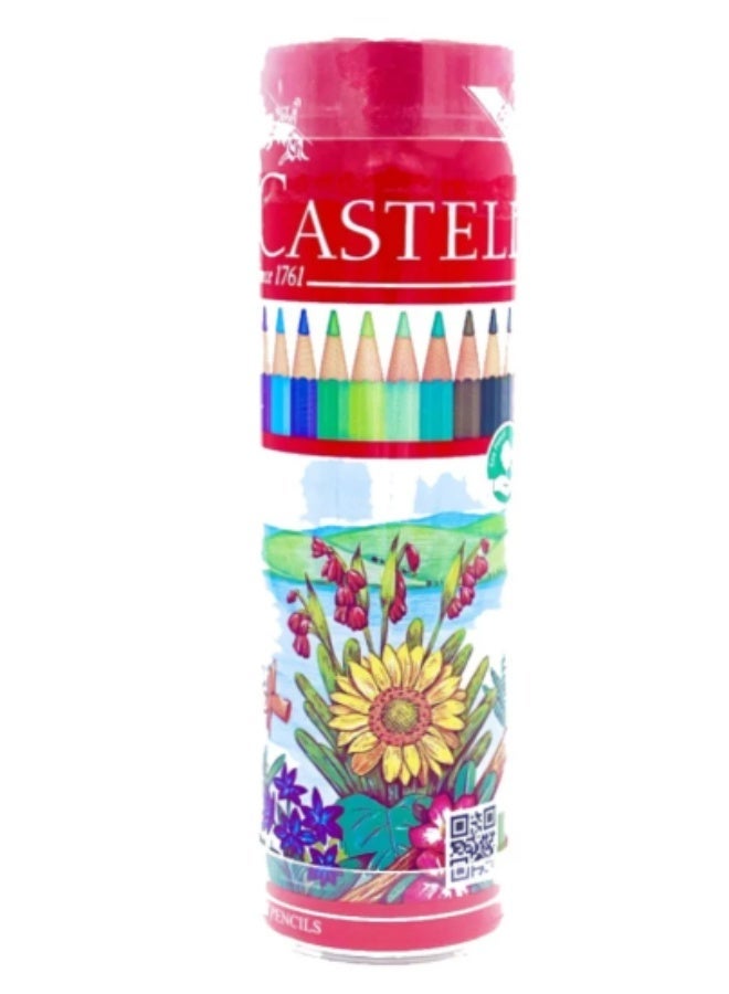 FABER-CASTELL FC Classic 12 Cls Round Tin Case - Image 1