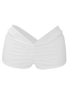 Thoraya Women Yoga Shorts Safety Underwear Tight Hot Pants Gym Workout Fitness (white S)  - Image 1