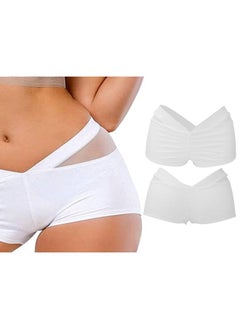 Thoraya Women Yoga Shorts Safety Underwear Tight Hot Pants Gym Workout Fitness (white S)  - Image 4