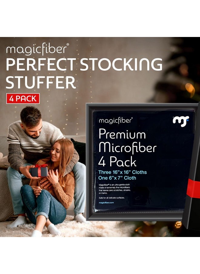 MagicFiber - MagicFiber Extra Large Microfiber Cleaning Cloth - Premium Cloth for TV, Screens, Windows, Mirrors - Stocking Stuffers for Adults, Men, Women, Him, Her, Teens - Image 1