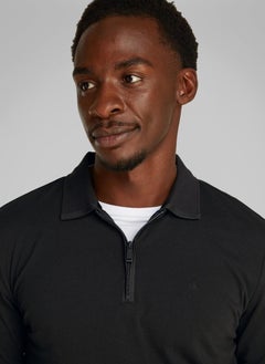CALVIN KLEIN Thermo Zip Short Sleeve Polo  - Image 3