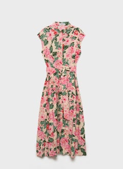 MANGO Printed Shirt Dress With Belt  - Image 5