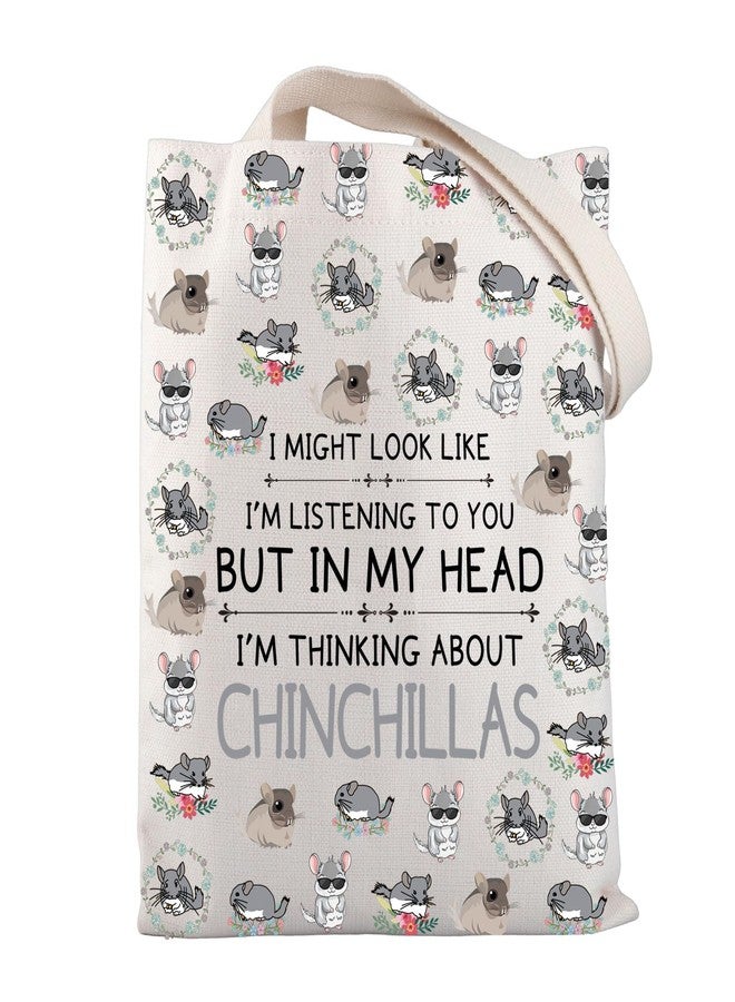 BNQL Chinchilla Gifts Tote Bag Chinchilla Lover Gifts Chinchilla Mom Gifts Funny Chinchilla Gifts Chinchilla Themed Gifts Bag (chinchilla tote bag) - Image 1