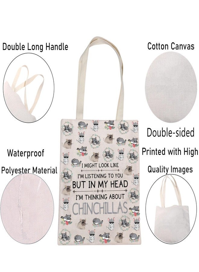 BNQL Chinchilla Gifts Tote Bag Chinchilla Lover Gifts Chinchilla Mom Gifts Funny Chinchilla Gifts Chinchilla Themed Gifts Bag (chinchilla tote bag) - Image 5