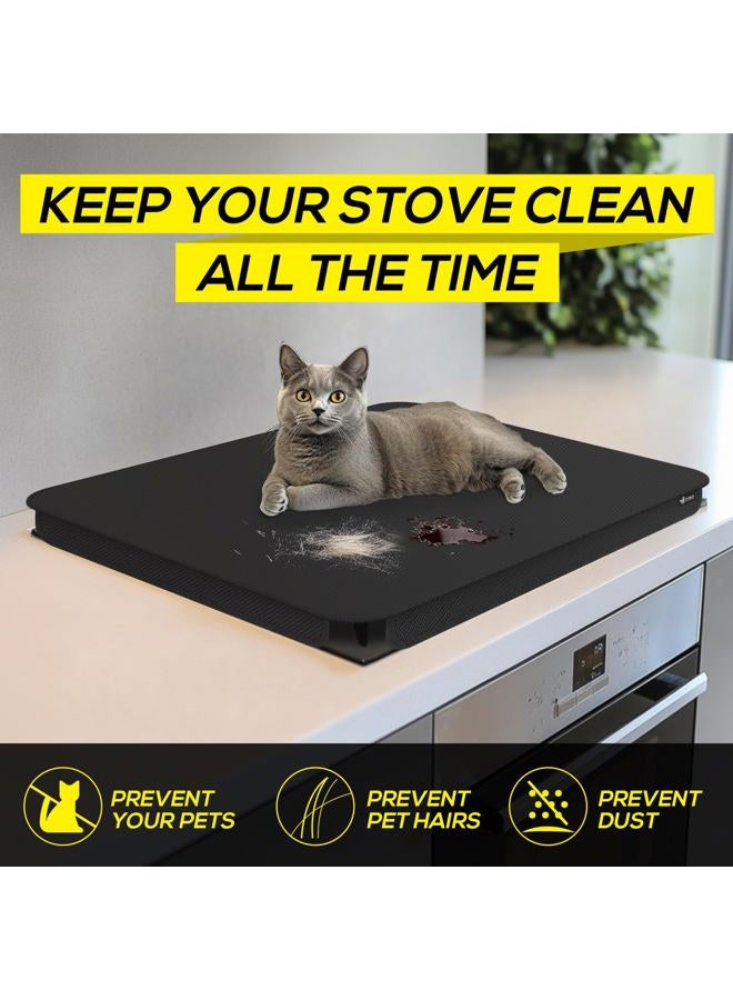 FLASLD Fireproof Gas Stove Burner Cover - Foldable Gas Stove Protector - Waterproof Anti Dust Stove Covers - Washable Stove Guard Top Protector - Easy Clean Gas Cover - 29.5" x 21" - Image 5