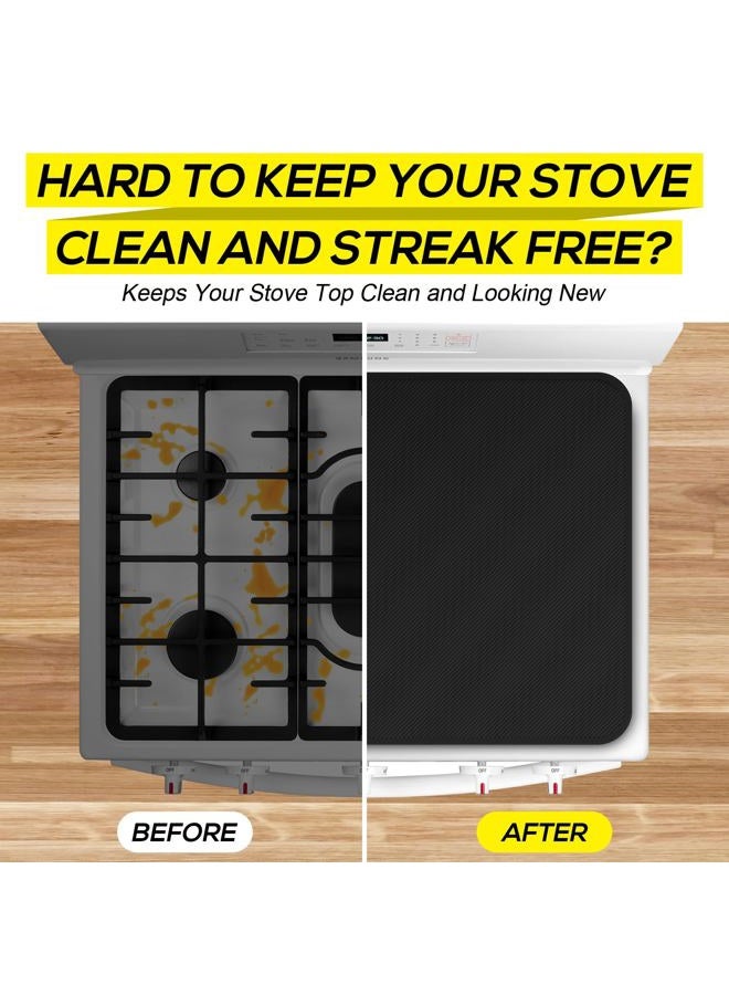 FLASLD Fireproof Gas Stove Burner Cover - Foldable Gas Stove Protector - Waterproof Anti Dust Stove Covers - Washable Stove Guard Top Protector - Easy Clean Gas Cover - 29.5" x 21" - Image 4