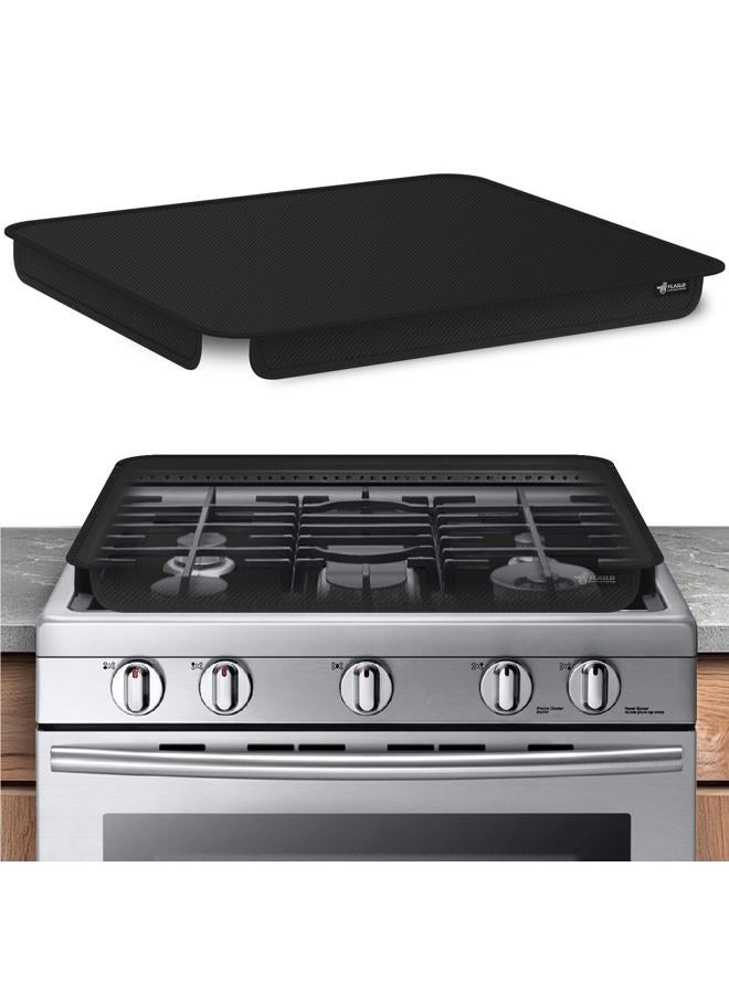 FLASLD Fireproof Gas Stove Burner Cover - Foldable Gas Stove Protector - Waterproof Anti Dust Stove Covers - Washable Stove Guard Top Protector - Easy Clean Gas Cover - 29.5" x 21" - Image 1