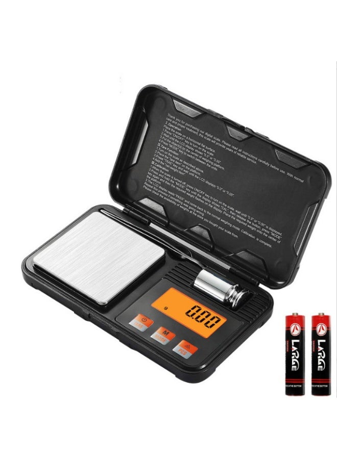 ميزان رقمي 50 جم/0.001 جم، 6 وحدات تحويل - جم/أوقية/أوقية تروي/دويت/قيراط/غرام، ميزان صغير، ميزان جيب، شاشة LCD، مع بطاريتين - أوزان 20 جم - ملاقط - صينية وزن، مناسب للمجوهرات - صياغة الذهب - الأطعمة - المساحيق والتوابل، أدوات قياس متعددة الوظائف، ميزان إلكتروني رقمي ممتاز - Image 2